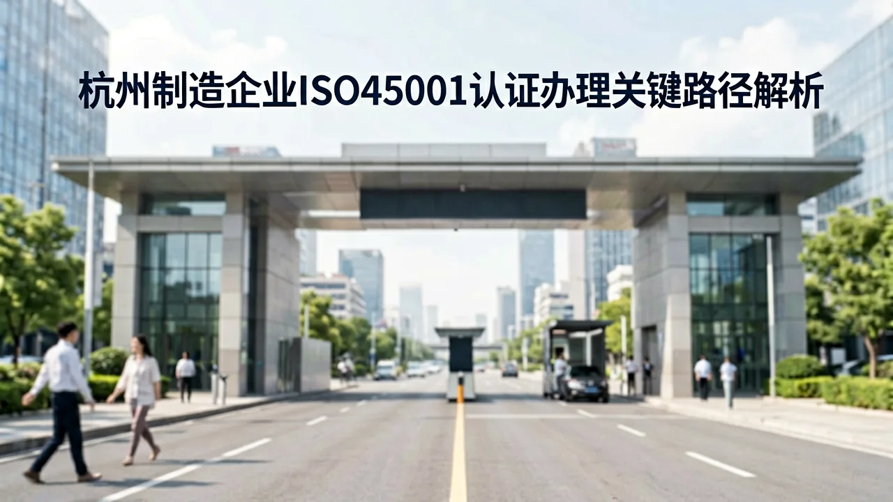 杭州制造企业ISO45001认证办理关键路径解析